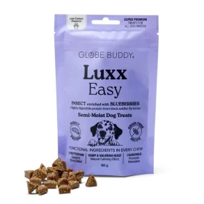Globe Buddy Luxx Easy | Funktionelle bl�de godbidder | Insektprotein og bl�b�r