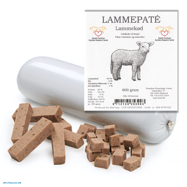 Carnitreats Lamme pat� 800g - Sk�refast p�lse