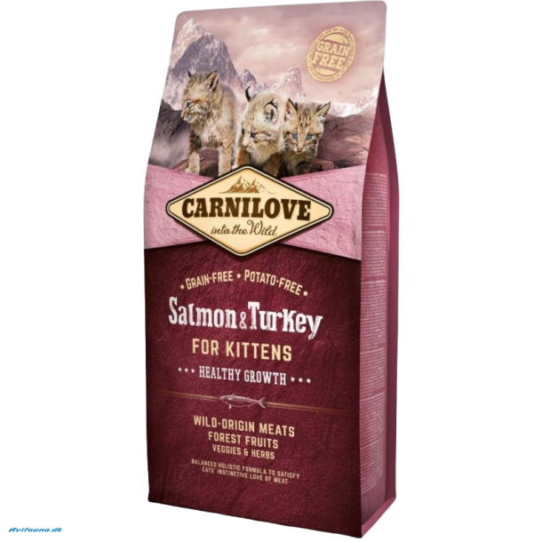 Carnilove Salmon &amp; Turkey Healthy Grow - Kitten