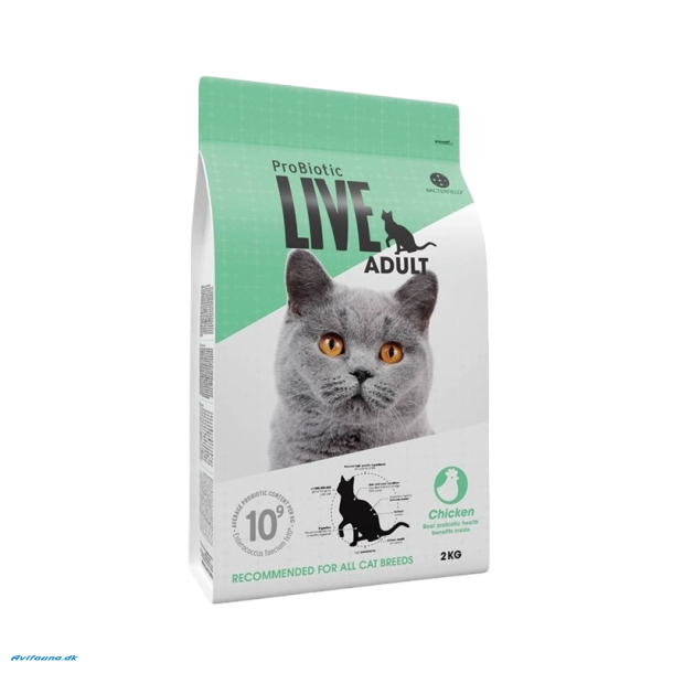 Probiotic Live Adult Cat - Kylling