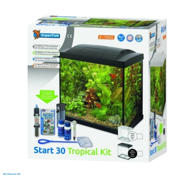 SuperFish Aqua 30 LED Tropical Kit (Flere farver)