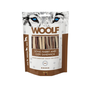 Woolf long rabbit & cod sandwich 100 gr