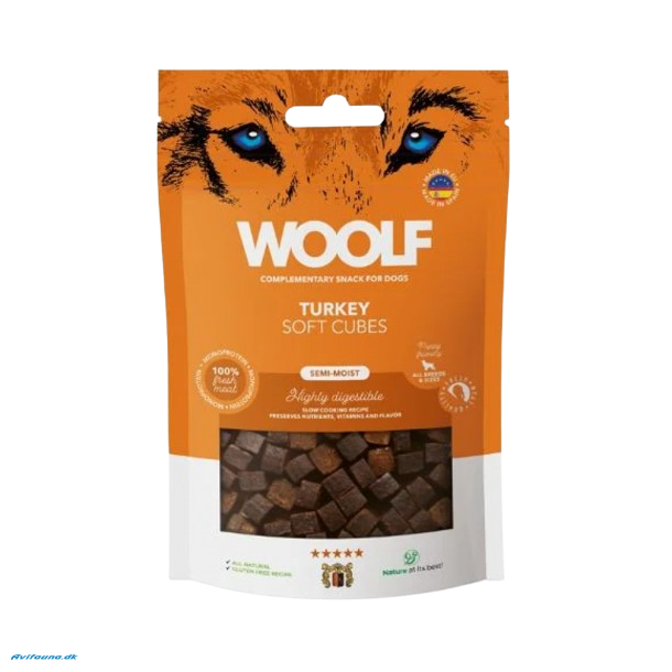 Woolf Soft cubes turkey 100g