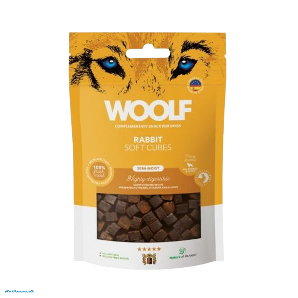 Woolf Soft cubes rabbit 100g