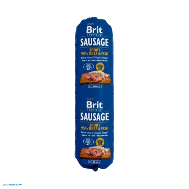 Brit Sausage Beef &amp; Fish - Sport Formula 800g