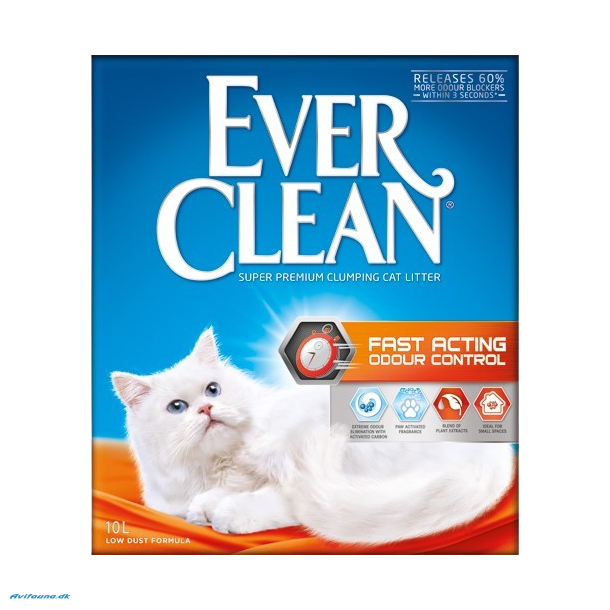 EVER CLEAN Fast Acting kattegrus 10 l.