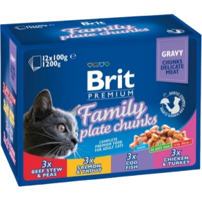 Brit Premium Cat Family Plate 12x100g
