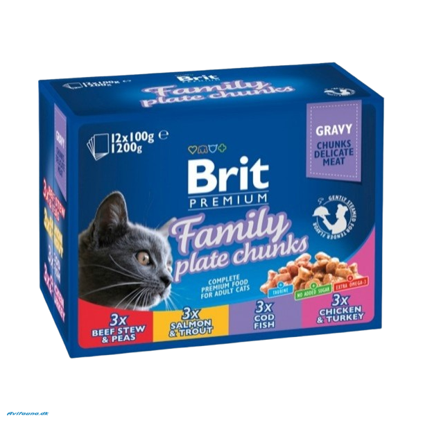 Brit Premium Cat Family Plate 12x100g