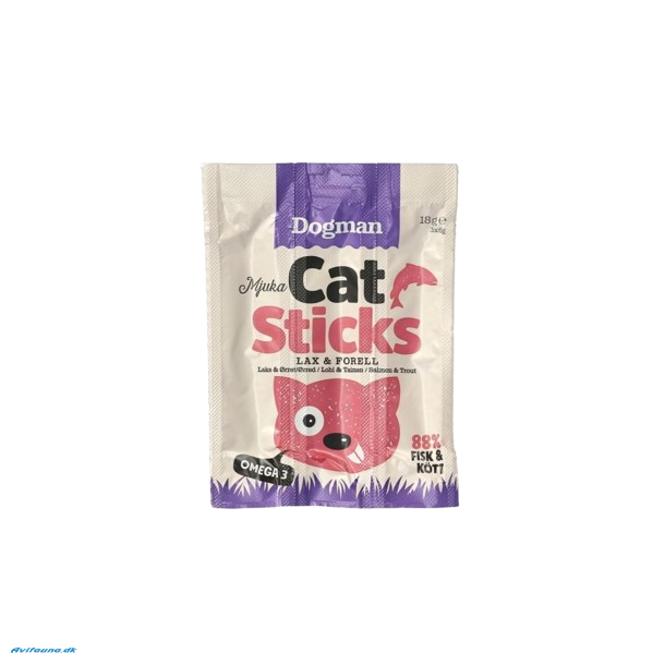 Dogman Cat sticks laks rred 3p 18g