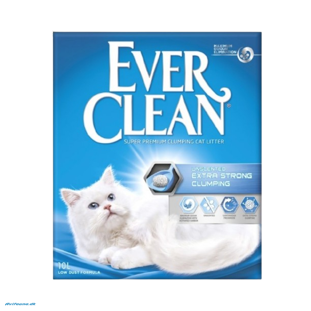 EVER CLEAN Extra Strong Unscented kattegrus 10 liter