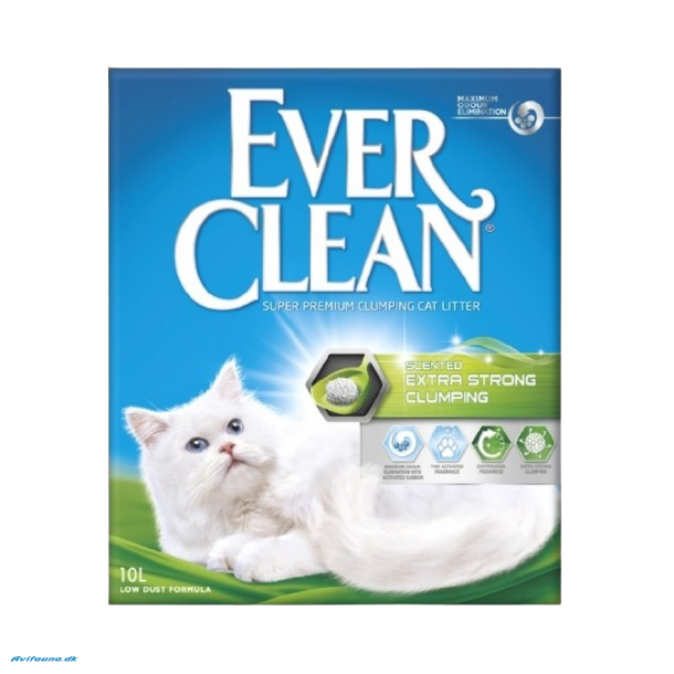 EVER CLEAN Extra Strong Scented kattegrus 10 liter