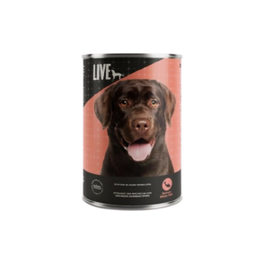 LIVE Dog Vdfoder Laks/Hvid Fisk