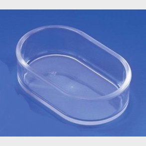 Plastikskl oval klar