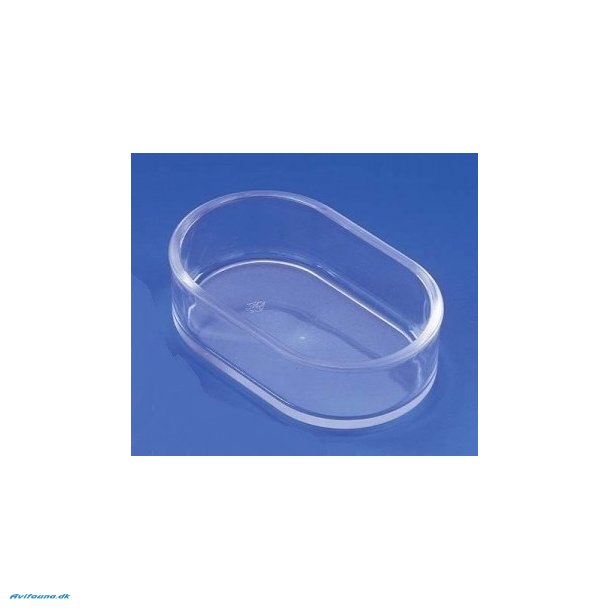 Plastikskl oval klar