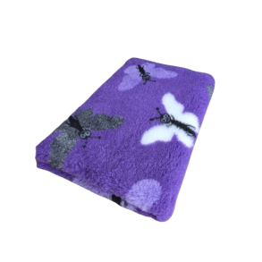 Vetbed - Lilla med sommerfugle 100 x 160 cm