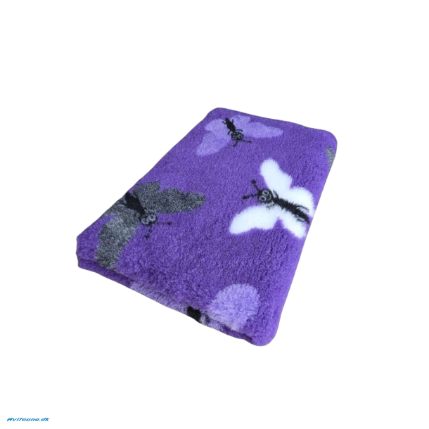 Vetbed - Lilla med sommerfugle 100 x 160 cm